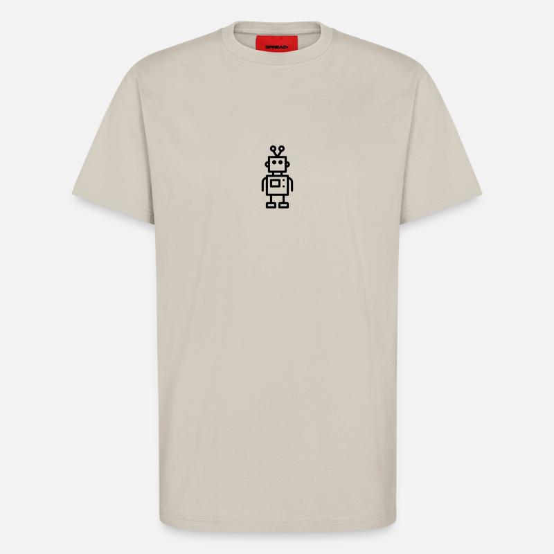 Roboter - T-Shirt - made by SPREAD - WARM CLAY
