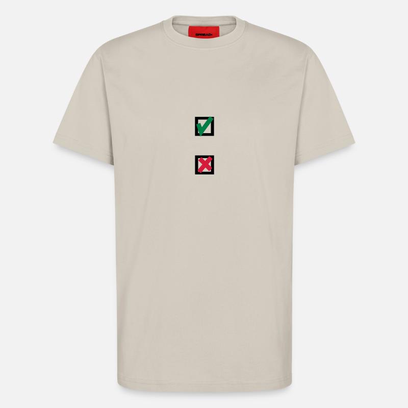 Cross, choice, select - T-Shirt - made by SPREAD - WARM CLAY