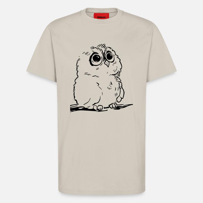 Niedliche Eule - T-Shirt - made by SPREAD - WARM CLAY