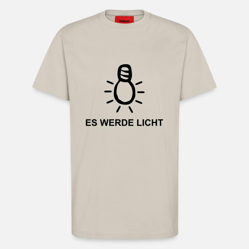 Es werde Licht - T-Shirt - made by SPREAD - WARM CLAY