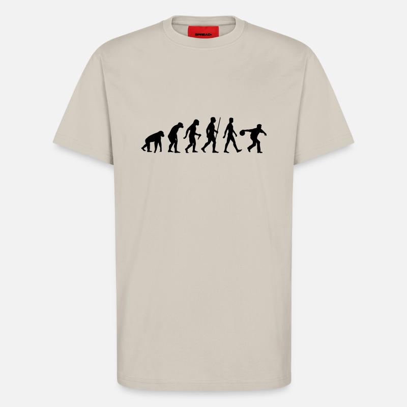 Evolution Bowling - T-Shirt - made by SPREAD - WARM CLAY