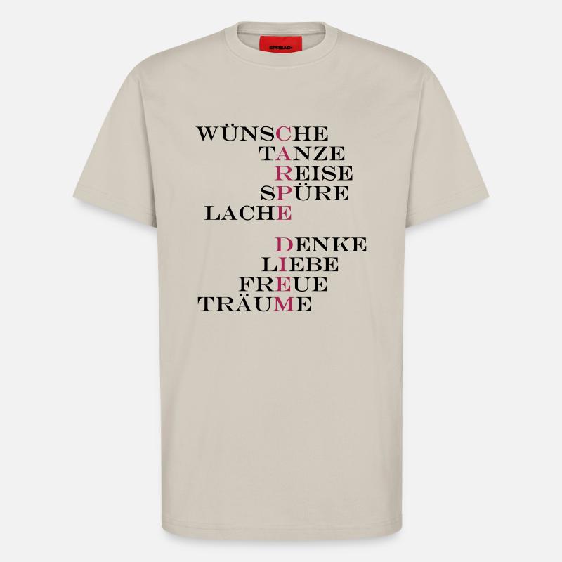 carpediem - T-Shirt - made by SPREAD - WARM CLAY