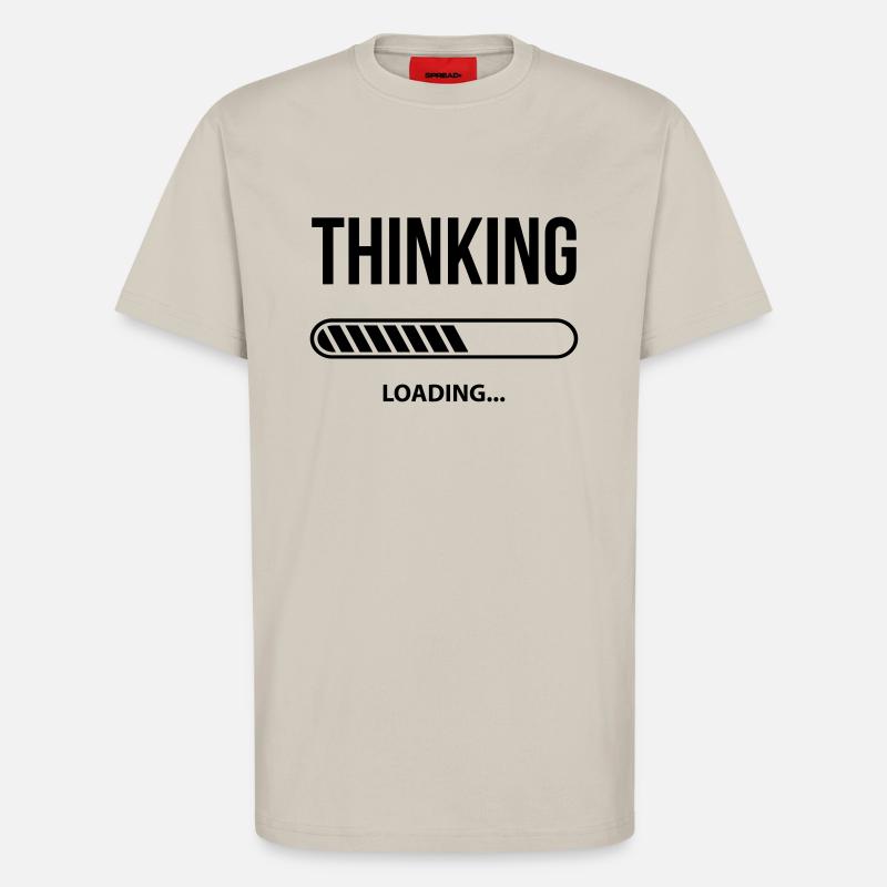 Thinking Loading - T-Shirt - made by SPREAD - WARM CLAY