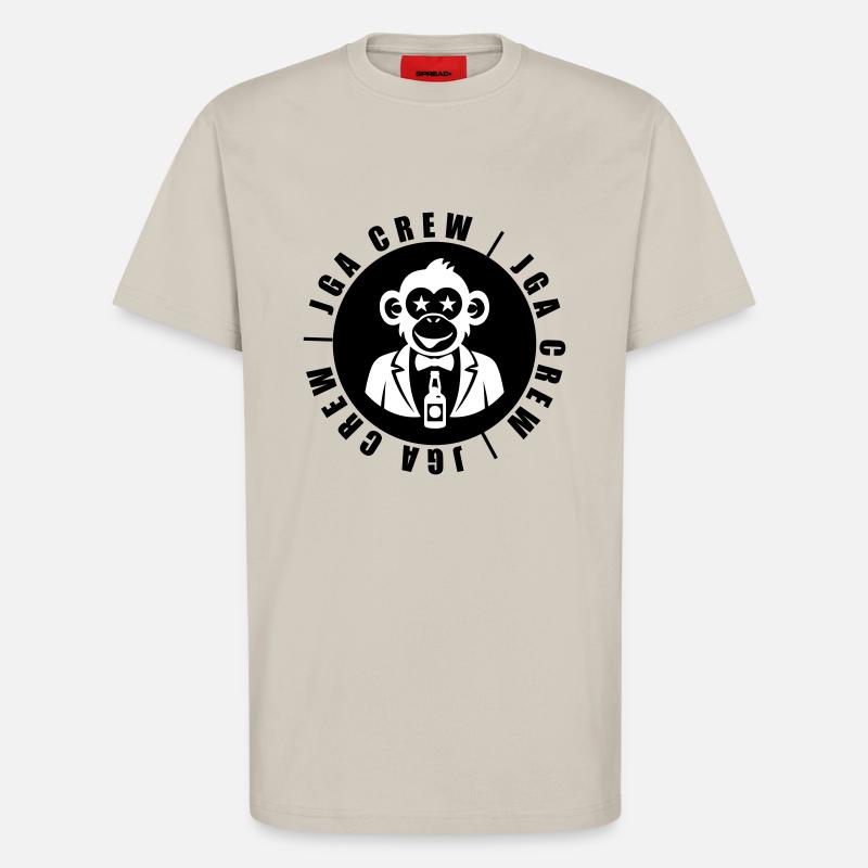 JGA Crew Affe - T-Shirt - made by SPREAD - WARM CLAY
