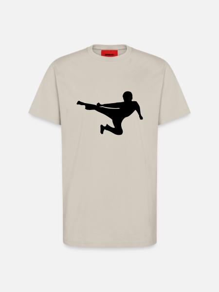 kung_fu - T-shirt bio décontracté fabriqué en UE - WARM CLAY