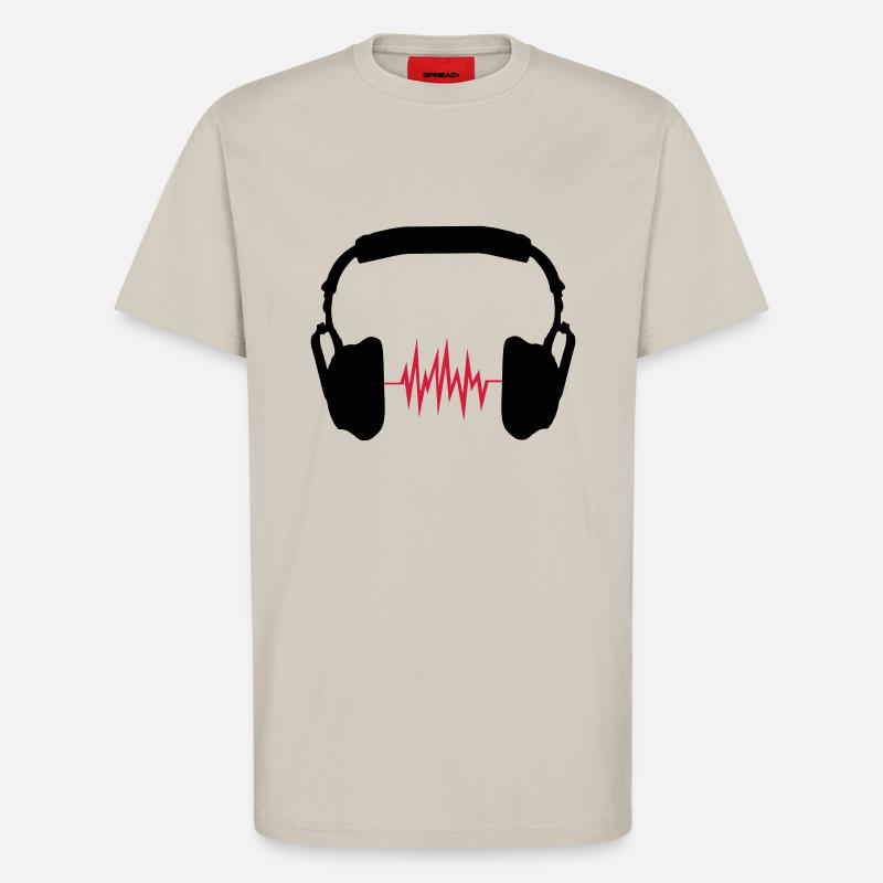 Kopfhörer - T-Shirt - made by SPREAD - WARM CLAY
