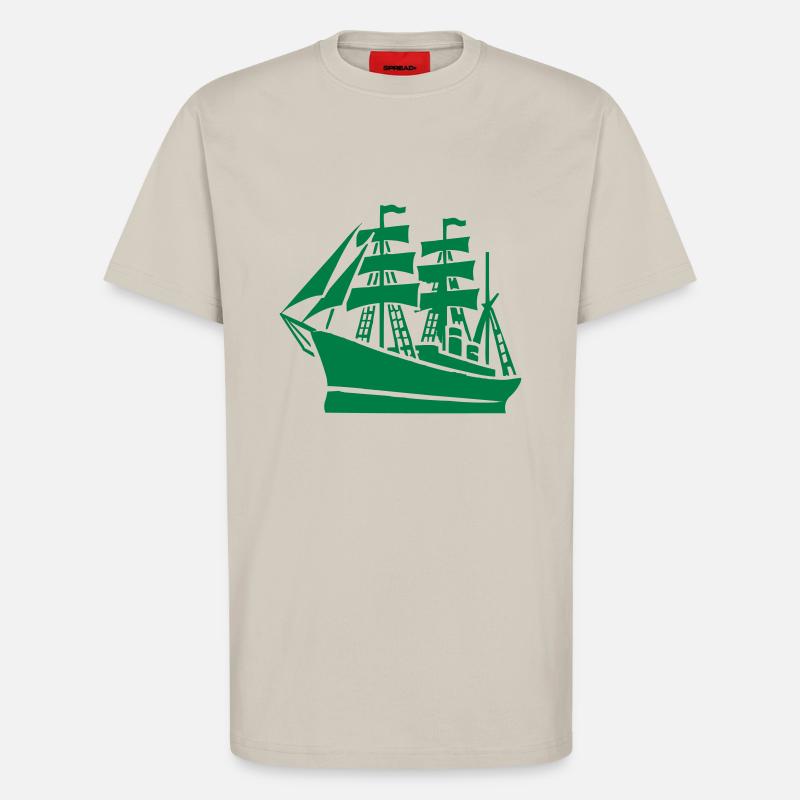 Schiff Schifffahrt - T-Shirt - made by SPREAD - WARM CLAY