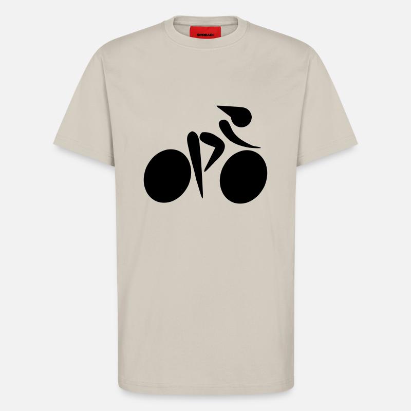Rennradfahrern - T-Shirt - made by SPREAD - WARM CLAY