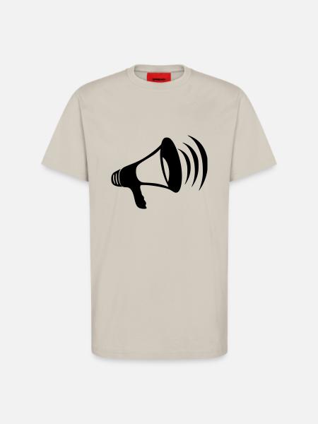 megaphone - T-Shirt - made by SPREAD - WARM CLAY