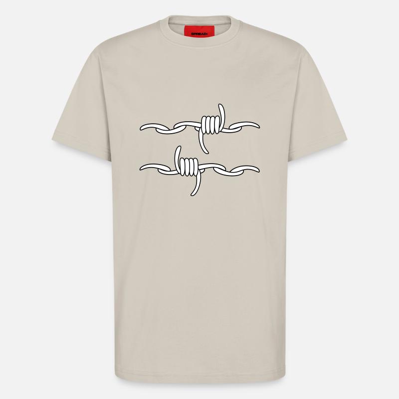 Stacheldraht - T-Shirt - made by SPREAD - WARM CLAY