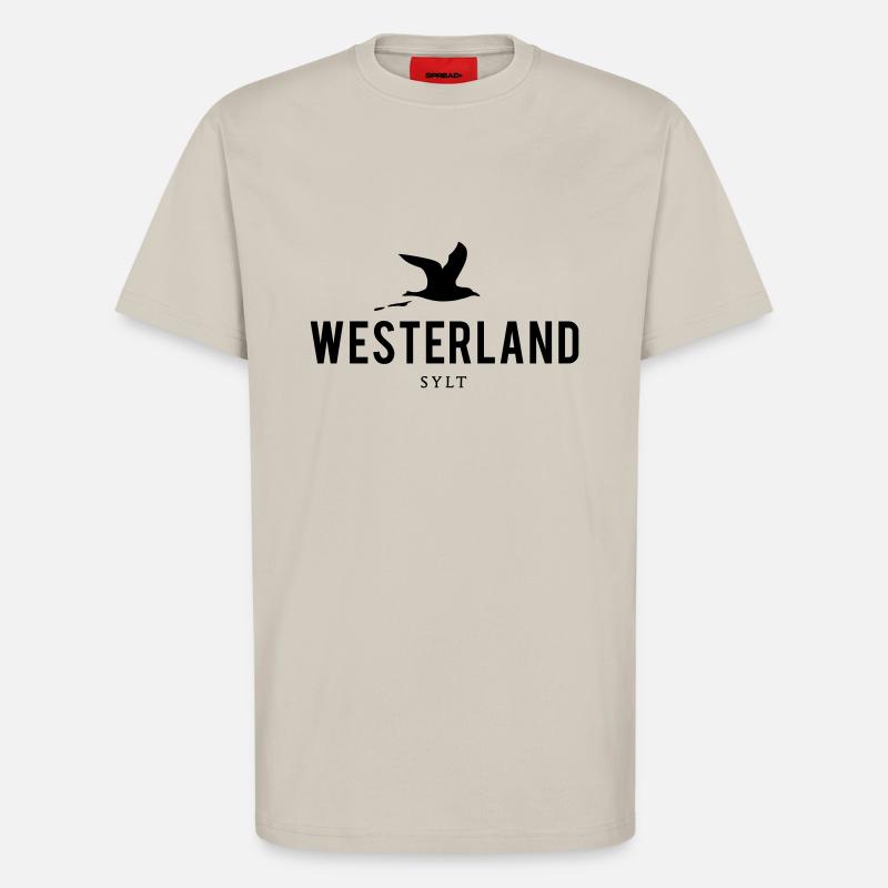 Möwe Westerland Sylt - T-Shirt - made by SPREAD - WARM CLAY