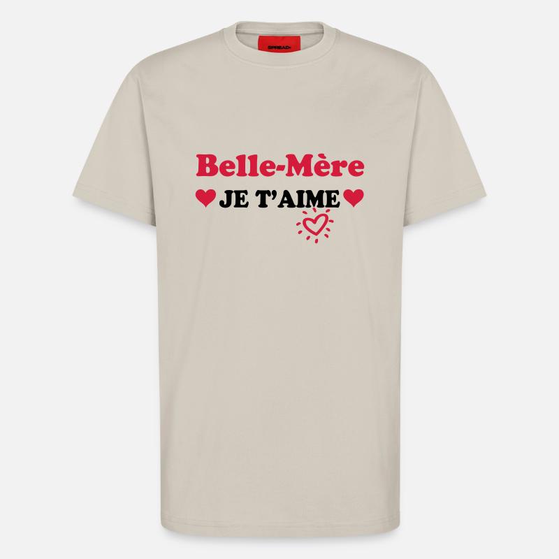 Stiefmutter, ich liebe dich - T-Shirt - made by SPREAD - WARM CLAY