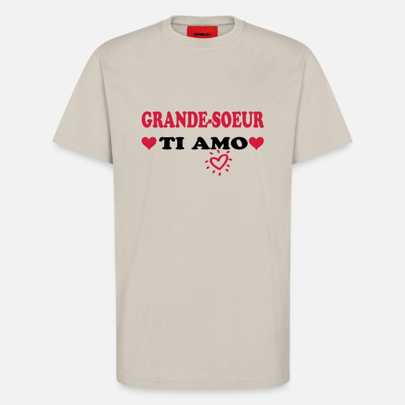 GROSSE SCHWESTER Ti AMO - T-Shirt - made by SPREAD - WARM CLAY