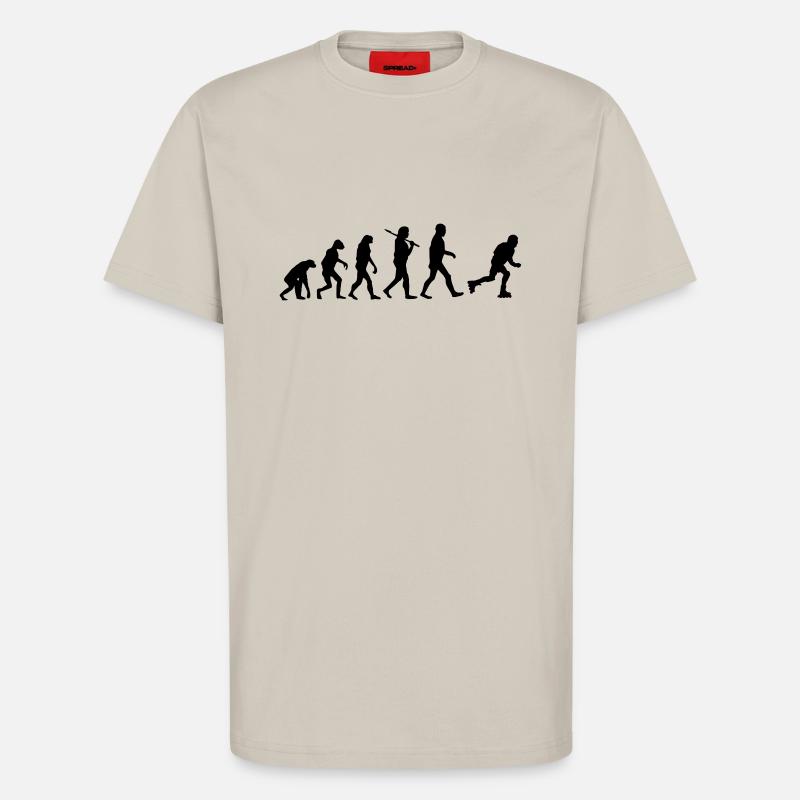 Evolution roller skates - T-Shirt - made by SPREAD - WARM CLAY