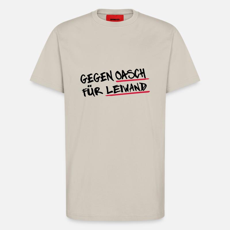Oaschleiwand 2 - T-Shirt - made by SPREAD - WARM CLAY