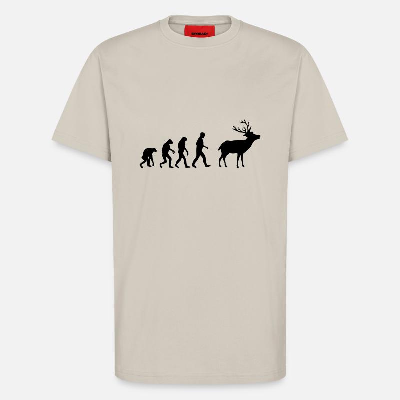 deer evolution - T-Shirt - made by SPREAD - WARM CLAY