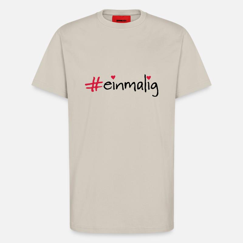 einmalig - T-Shirt - made by SPREAD - WARM CLAY