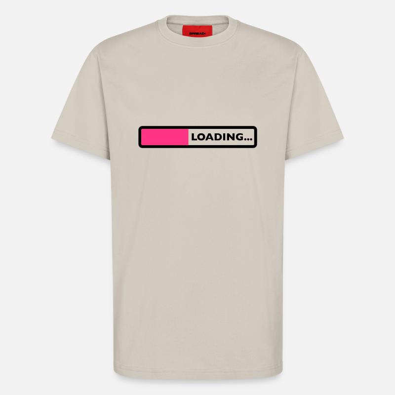 loading laden computer warten ladebalken - T-Shirt - made by SPREAD - WARM CLAY