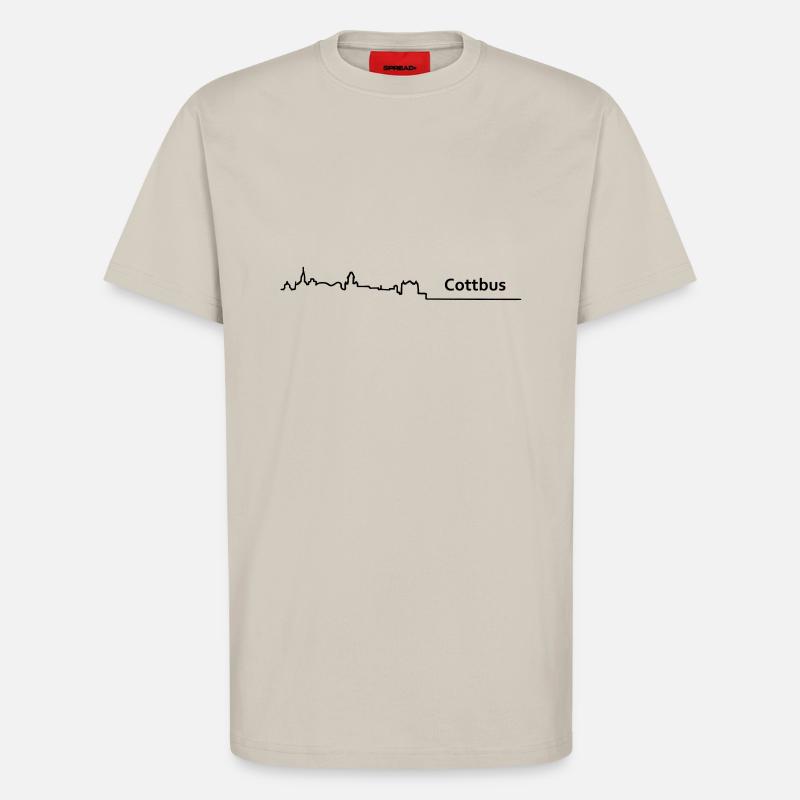cottbus skyline - T-Shirt - made by SPREAD - WARM CLAY