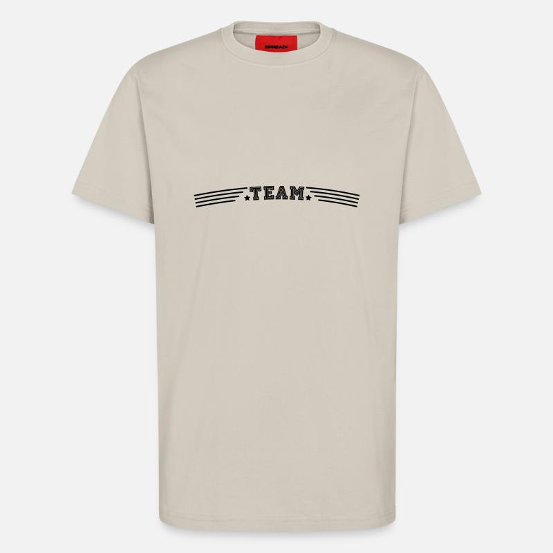 équipe - T-shirt bio décontracté fabriqué en UE - WARM CLAY