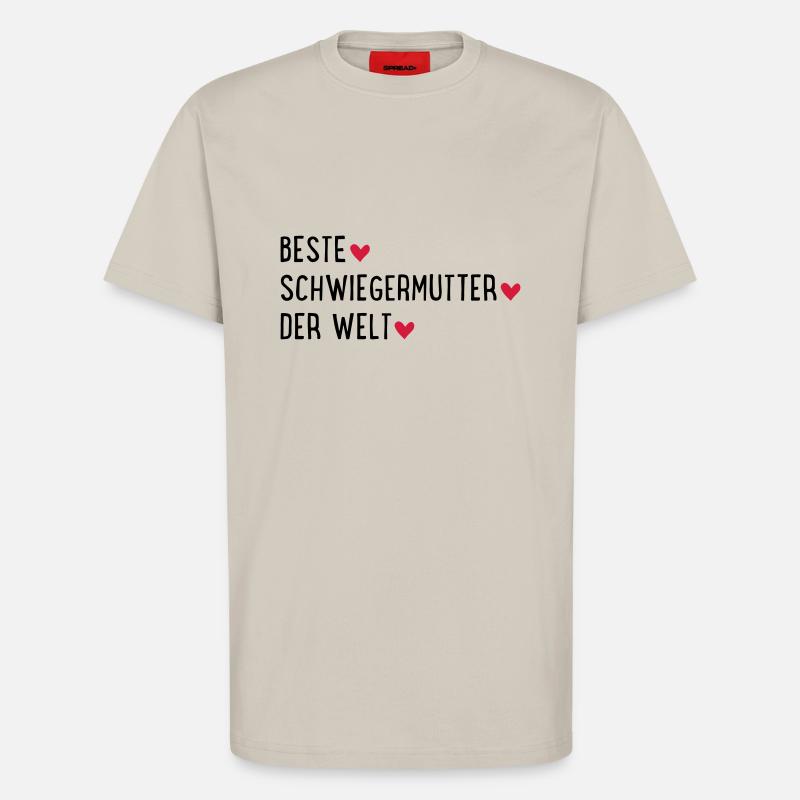Beste Schwiegermutter der Welt - T-Shirt - made by SPREAD - WARM CLAY