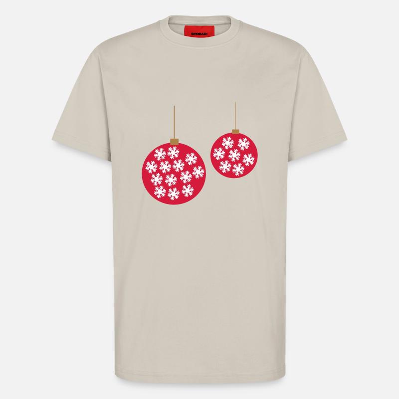 Weihnachtskugel - T-shirt bio décontracté fabriqué en UE - WARM CLAY