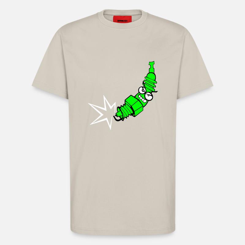 Zündkerze mit Farbänderungsfunktion - T-Shirt - made by SPREAD - WARM CLAY