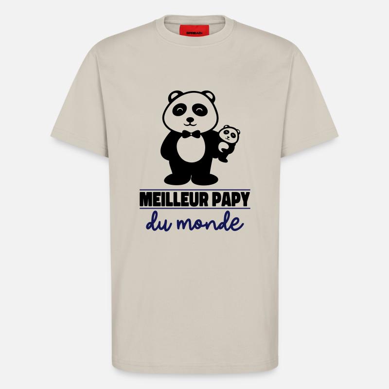 meilleur papy du monde - T-shirt bio décontracté fabriqué en UE - WARM CLAY