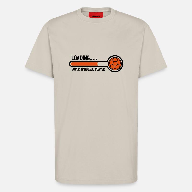 handball loading super player1 - T-shirt bio décontracté fabriqué en UE - WARM CLAY