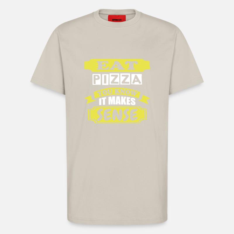 Pizza essen - T-Shirt - made by SPREAD - WARM CLAY