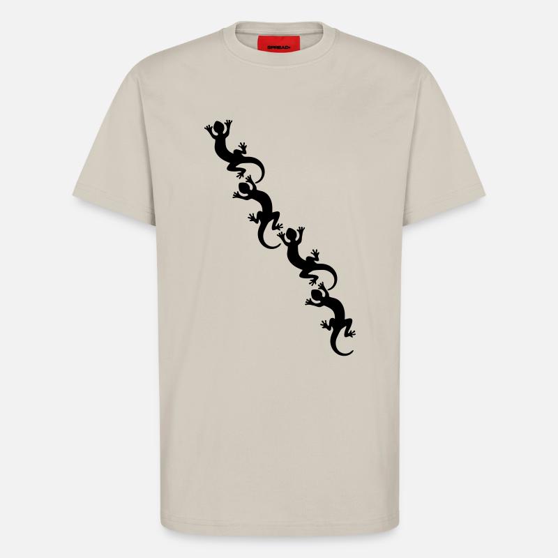 Lizards / Geckos / Echsen - T-Shirt - made by SPREAD - WARM CLAY
