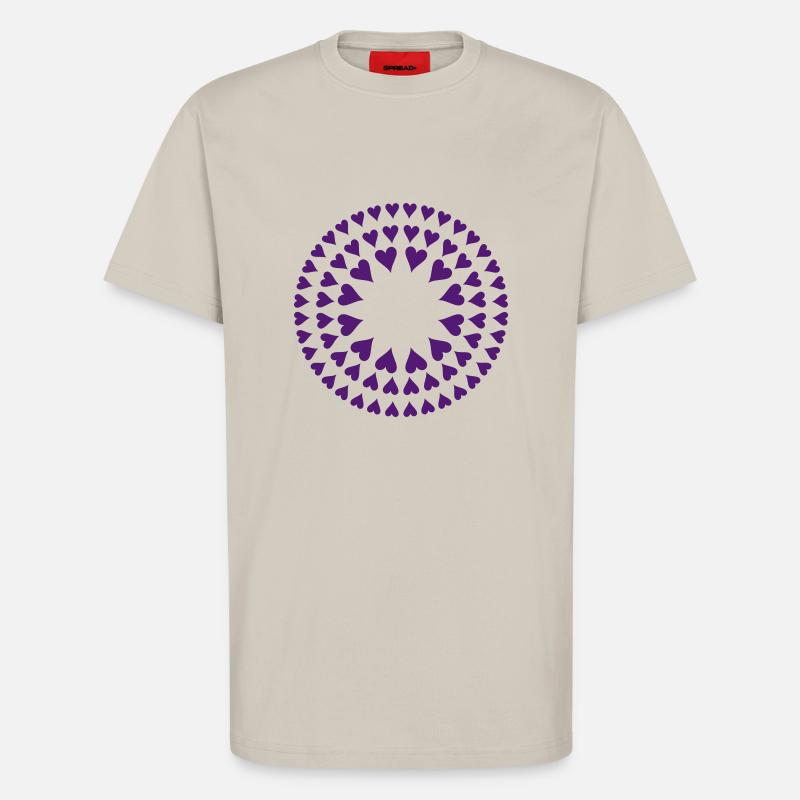 Heart - Mandala - T-Shirt - made by SPREAD - WARM CLAY