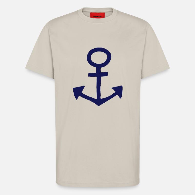 anchor design - T-Shirt - made by SPREAD - WARM CLAY