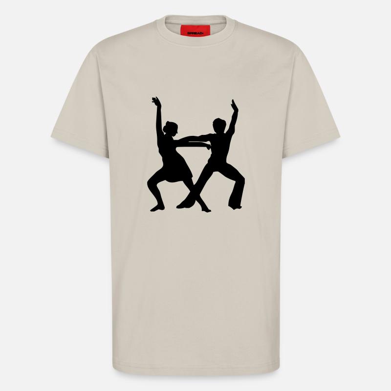 Danse, danse, danse - T-shirt bio décontracté fabriqué en UE - WARM CLAY
