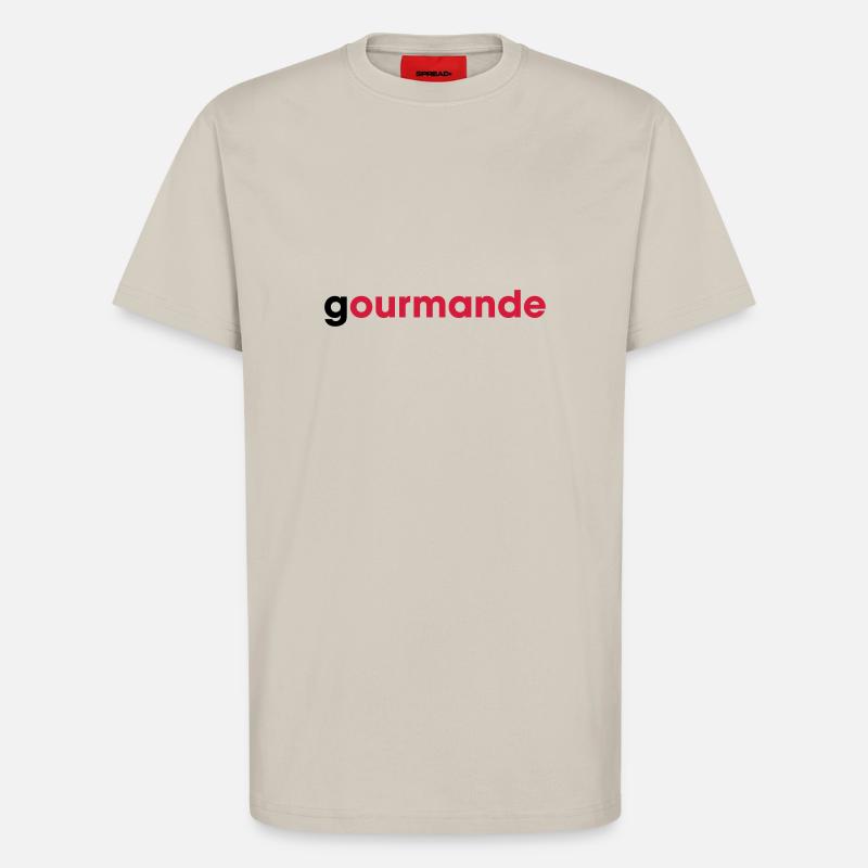 gourmande - T-shirt bio décontracté fabriqué en UE - WARM CLAY