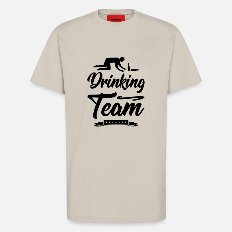 drinking team design - T-Shirt - made by SPREAD - WARM CLAY
