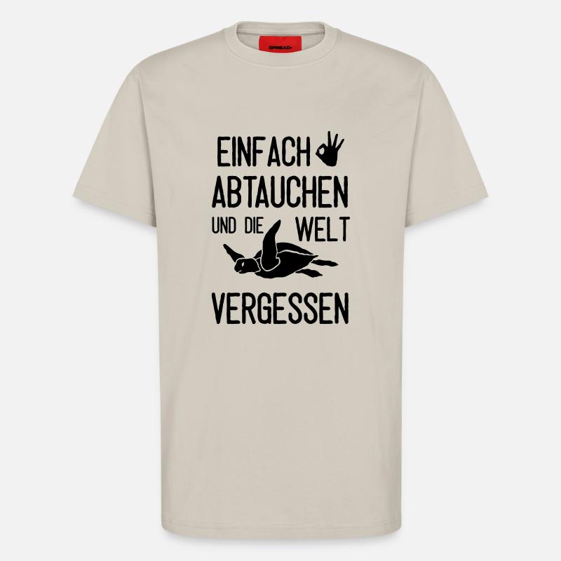 Einfach mal abtauchen - T-Shirt - made by SPREAD - WARM CLAY