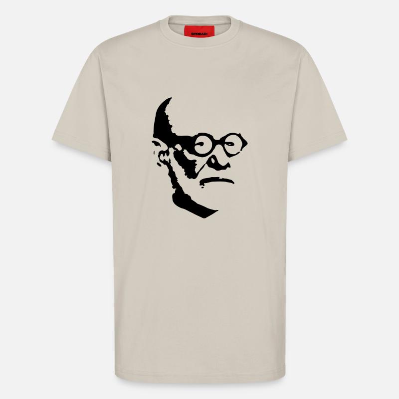 Sigmund Freud - T-Shirt - made by SPREAD - WARM CLAY