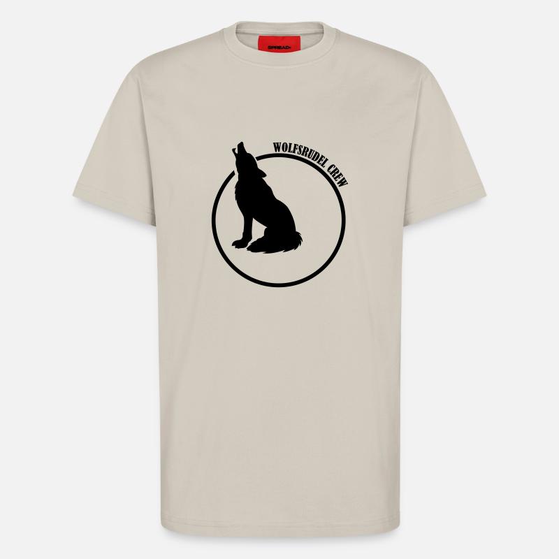 wolfsrudel_crew_01 - T-Shirt - made by SPREAD - WARM CLAY