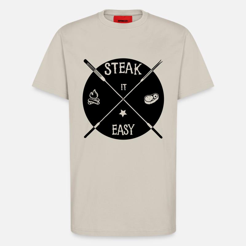 steak it easy_solid - T-Shirt - made by SPREAD - WARM CLAY