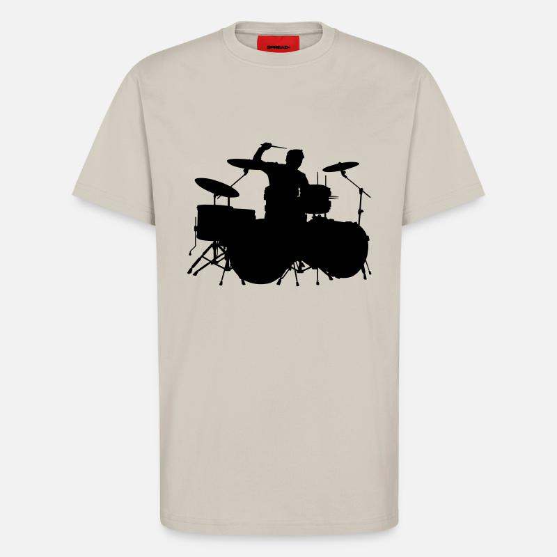Drummer - T-Shirt - made by SPREAD - WARM CLAY