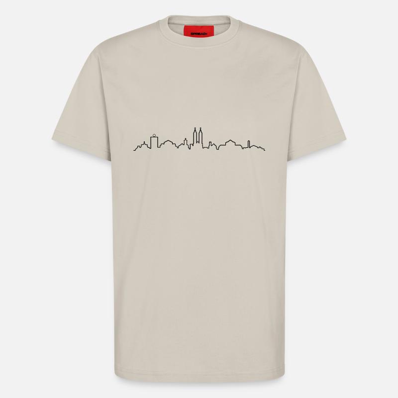 Skyline Kassel - T-Shirt - made by SPREAD - WARM CLAY