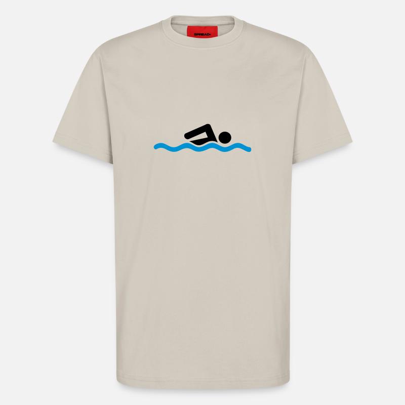 swimming - T-Shirt - made by SPREAD - WARM CLAY
