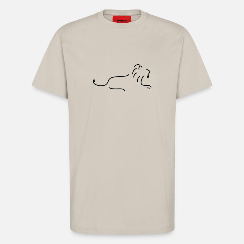 löwe mit mähne - T-Shirt - made by SPREAD - WARM CLAY