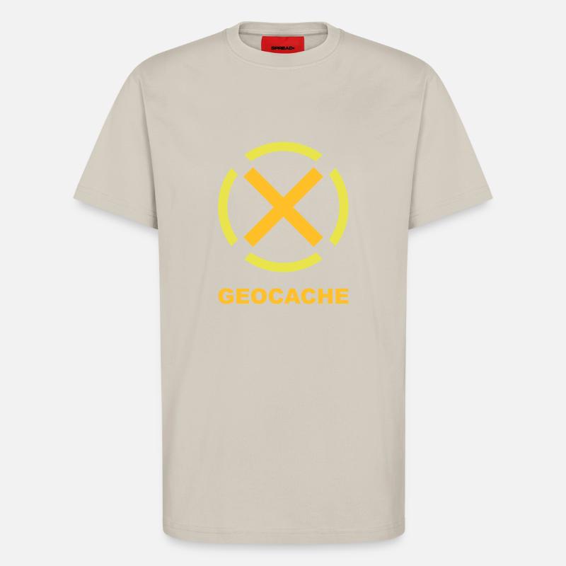 geocache - T-Shirt - made by SPREAD - WARM CLAY