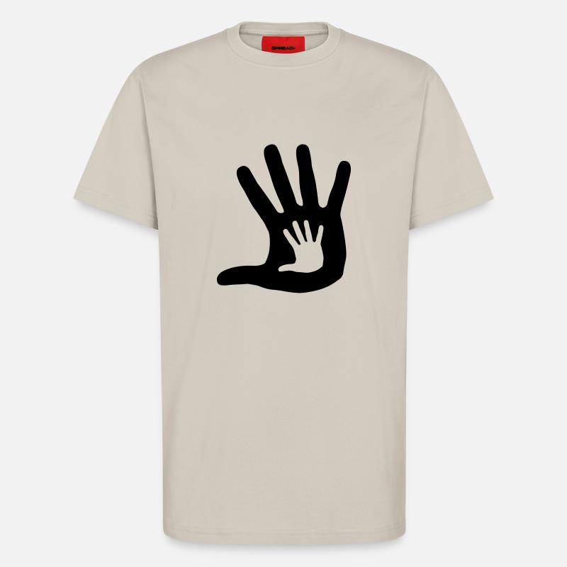 Hand in Hand - T-Shirt - made by SPREAD - WARM CLAY