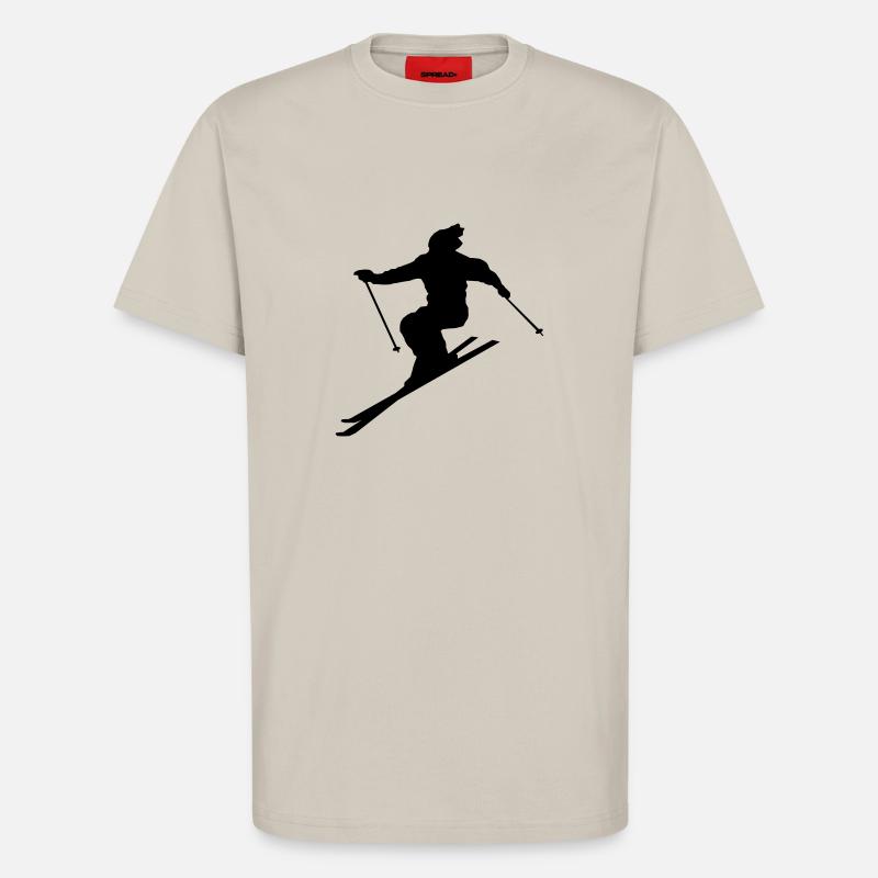 Skifahrer - T-Shirt - made by SPREAD - WARM CLAY