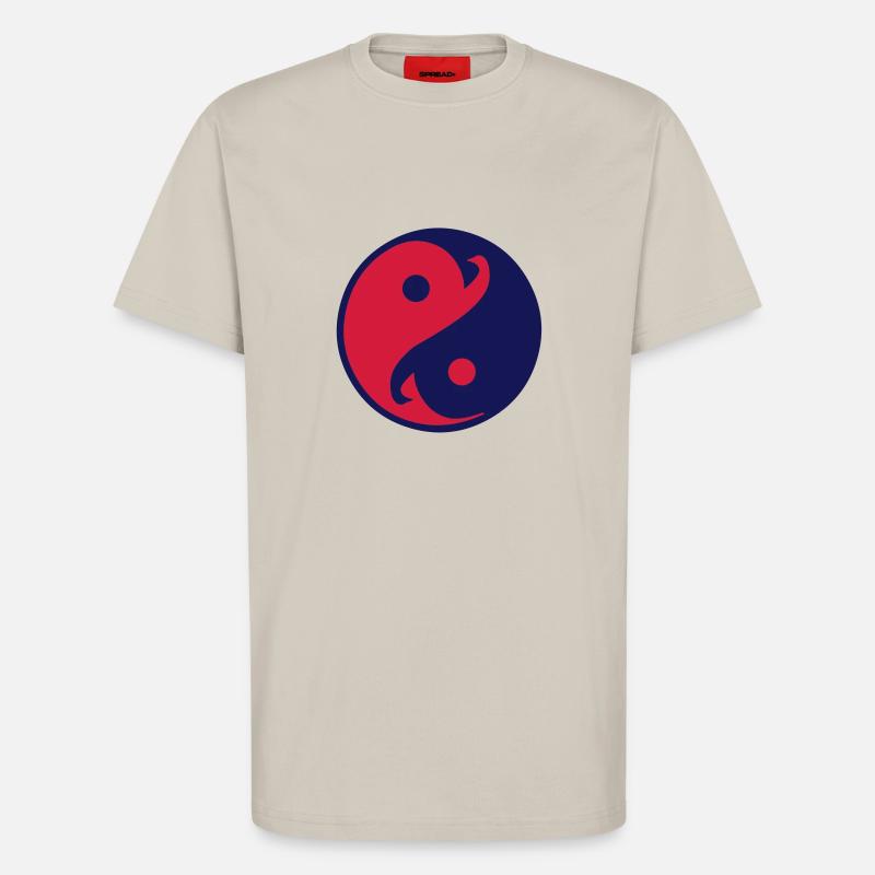 yin_yang_vec_2 de - T-Shirt - made by SPREAD - WARM CLAY