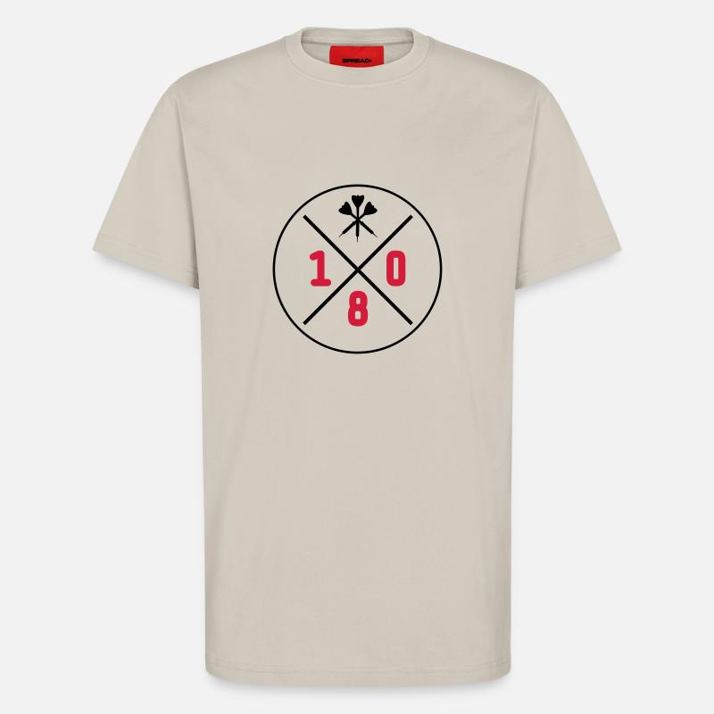 darts design 180 - T-Shirt - made by SPREAD - WARM CLAY