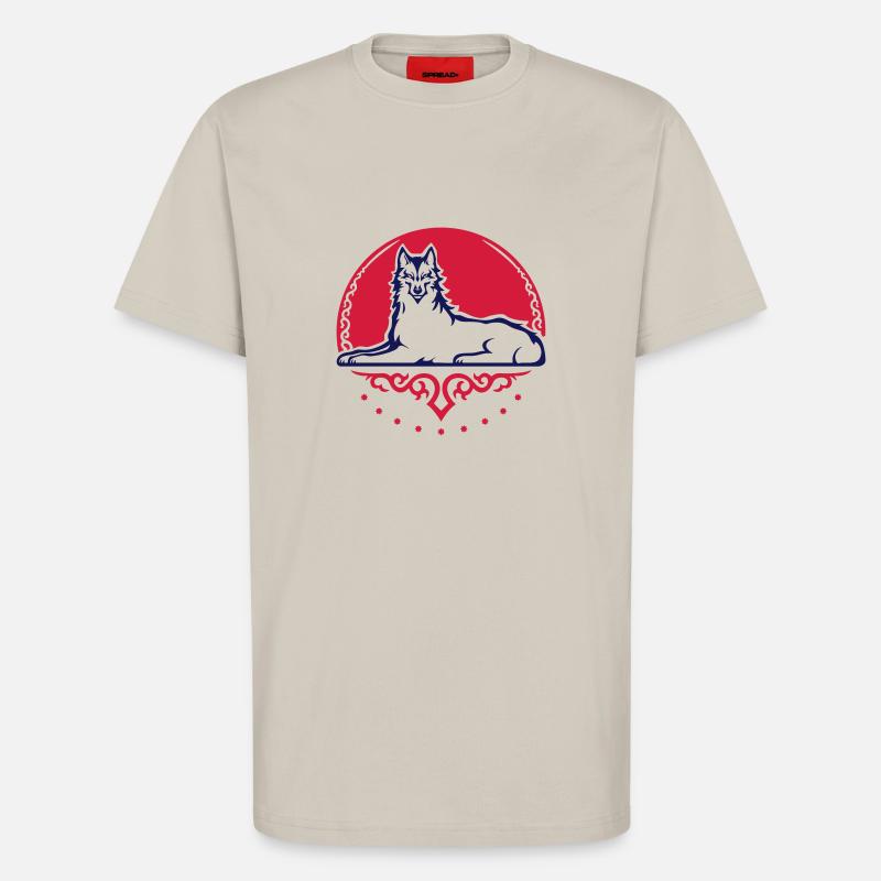Tschetschenischer Wolf - 2025 - T-Shirt - made by SPREAD - WARM CLAY